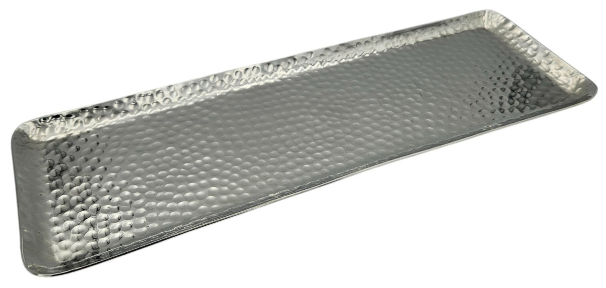 Dekotablett Dekoschale Metall silber Deko Tischdeko Schale Tablett 45 cm B-WARE