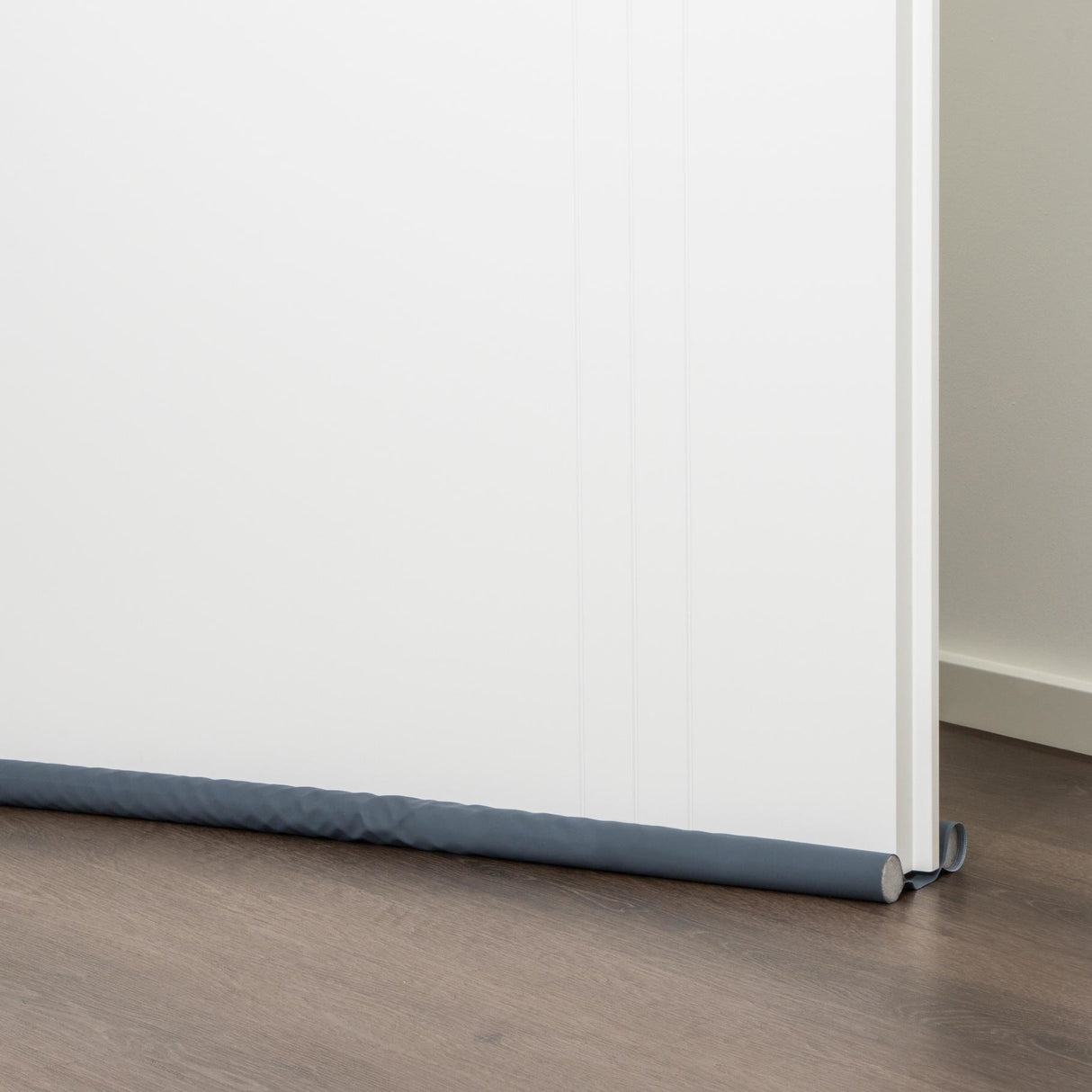 Draft stopper double seal door seal grey energy saving set of 2 95 cm can be shortened
