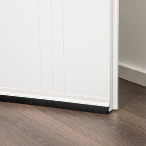 Türleiste Bürstendichtung Türdichtung 100 cm weiß braun Selbstklebend Zugluftstopper - Weiß - Zugluftstopper