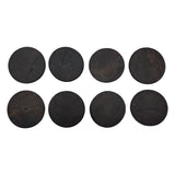 Teakholz Untersetzer rund 10 cm 8er Set – für Getränke & Raclette Rustikale Tischdeko