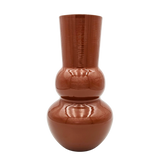 Vase Retro Zinkvase Beige Terrakotta 30x15 Blumenvase Dekovase Blumengefäß