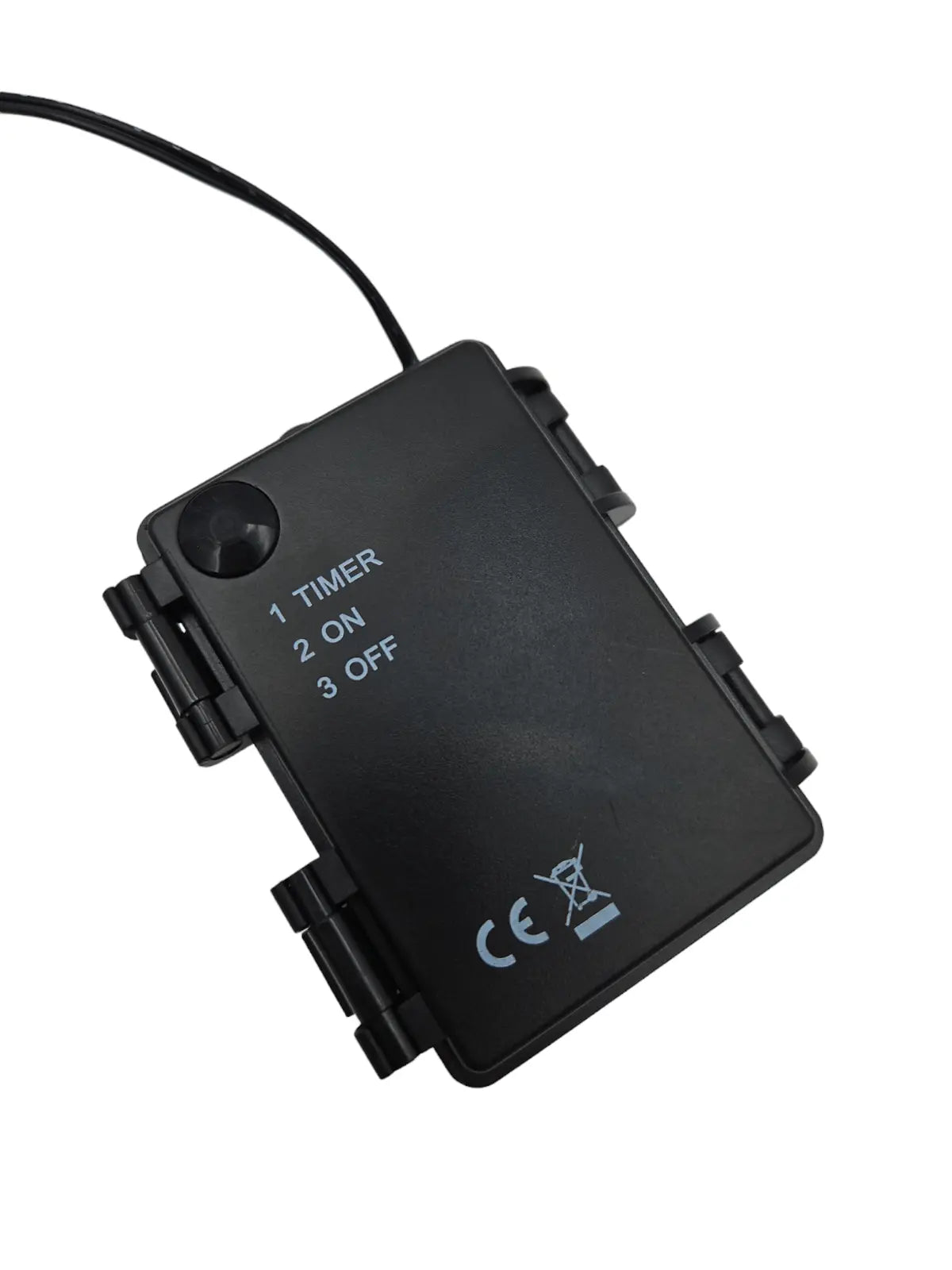 Stern LED warmweiß Weihnachtsstern Metall schwarz Metallstern Batterie Timer Ø 30 cm