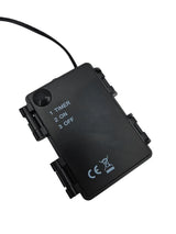 Stern LED warmweiß Weihnachtsstern Metall schwarz Metallstern Batterie Timer Ø 30 cm