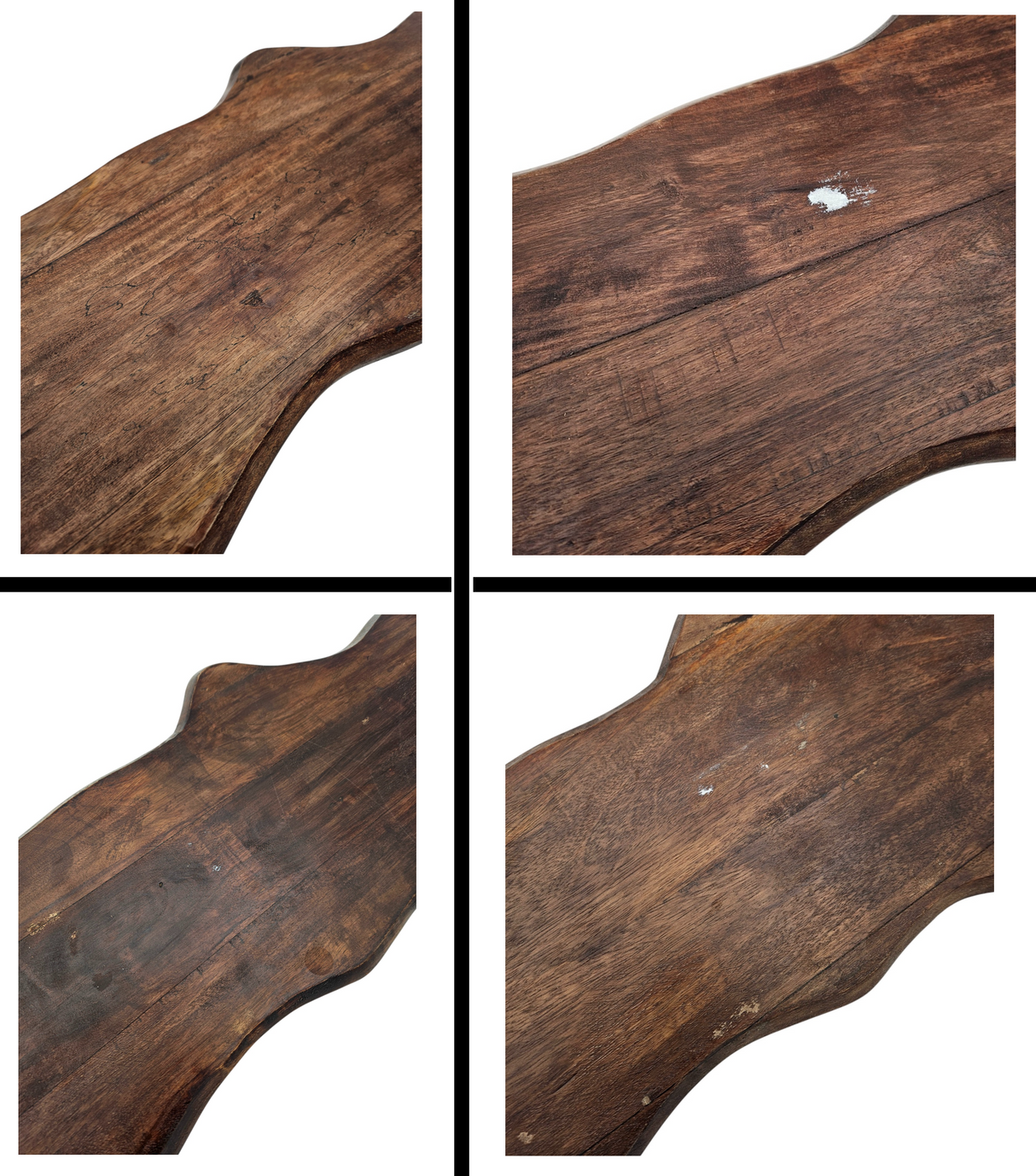 Schneidebrett  XXL Mangoholz Servierbrett Platte Holz braun Brett Lang 80cm B-WARE