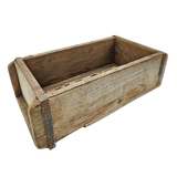Holzkiste Ziegelform Ziegelsteinform Kiste recyceltes Holz Kasten 31 cm Original rustikal