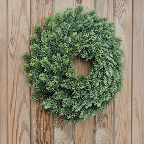 Adventskranz Tannenkranz Weihnachtskranz künstlicher Deko-Kranz grün Kranz Ø35cm - Adventskranz