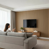 Akustikpaneel Wandpaneel Holz 60x30 4 Stück Wanddeko Wandvertäfelung Wandverkleidung - Wandbild