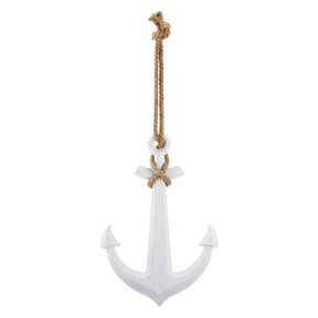 Anker Dekoanker Dekoration Maritim weiß Seil Tau 60x40 XXL hängen Hochzeit Wandhaken - Anker