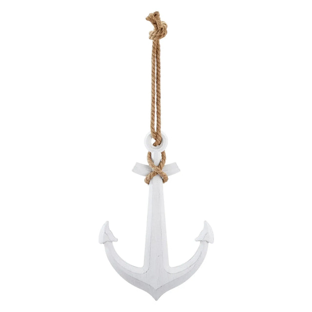 Anker Dekoanker Dekoration Maritim weiß Seil Tau 60x40 XXL hängen Hochzeit Wandhaken - Anker