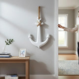 Anker Dekoanker Dekoration Maritim weiß Seil Tau 60x40 XXL hängen Hochzeit Wandhaken - Anker