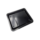 Backblech ausziehbar antihaftbeschichtet Carbonstahl Metall 33x33- 52 cm Schwarz - Backblech