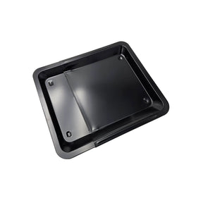 Backblech ausziehbar antihaftbeschichtet Carbonstahl Metall 33x33- 52 cm Schwarz - Backblech