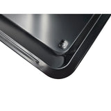 Backblech ausziehbar antihaftbeschichtet Carbonstahl Metall 33x33- 52 cm Schwarz - Backblech