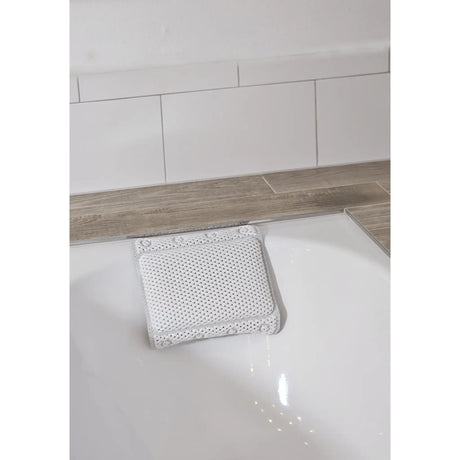 Badewannenkissen grau weiß blau Badekissen mit Saugnäpfen Spa Wannenkissen Kopfkissen - Badewannenkissen