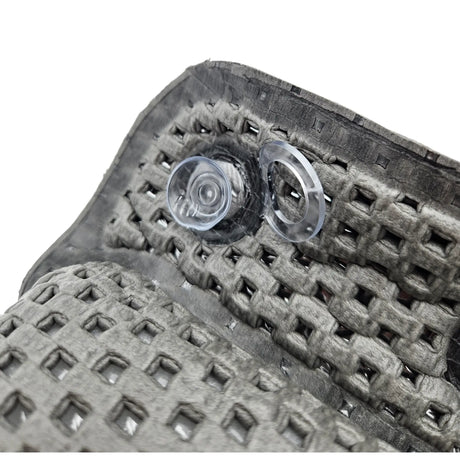 Badewannenkissen grau weiß blau Badekissen mit Saugnäpfen Spa Wannenkissen Kopfkissen - Badewannenkissen