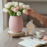 Baumscheibe rund Dekoscheibe Basteln Dekoteller auf Füßen Holzscheibe mit Rinde 17-22 cm - Baumscheibe