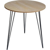 Beistelltisch Couchtisch rund Holz Metall Tisch Nachttisch Holztisch 40cm B-WARE - Beistelltisch