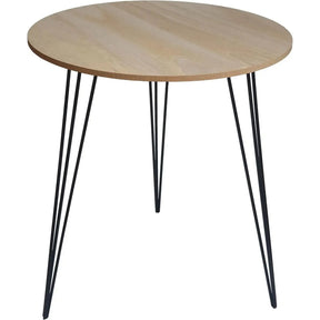 Beistelltisch Couchtisch rund Holz Metall Tisch Nachttisch Holztisch 40cm B-WARE - Beistelltisch