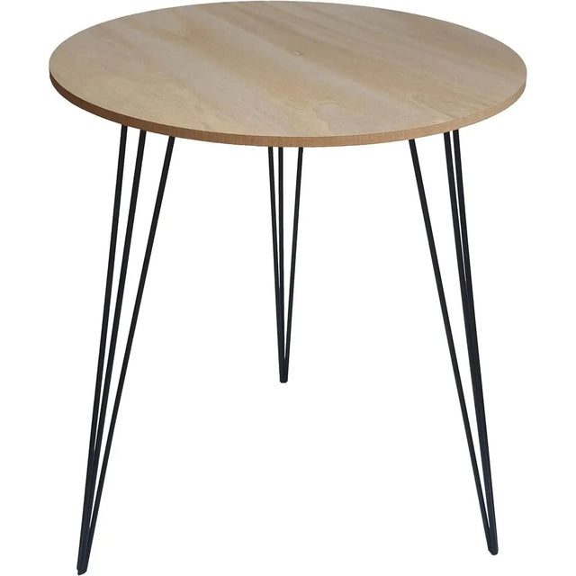 Beistelltisch Couchtisch rund Holz Metall Tisch Nachttisch Holztisch 40cm B-WARE - Beistelltisch