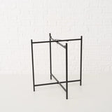 Beistelltisch Dekotisch Tabletttisch rund schwarz Metalltisch 45x40 cm - Beistelltisch