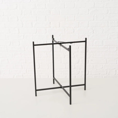 Beistelltisch Dekotisch Tabletttisch rund schwarz Metalltisch 45x40 cm - Beistelltisch