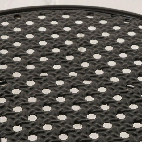 Beistelltisch MANHATTEN Metalltisch Tisch rund 50-70 cm Höhe Schwarz - Beistelltisch