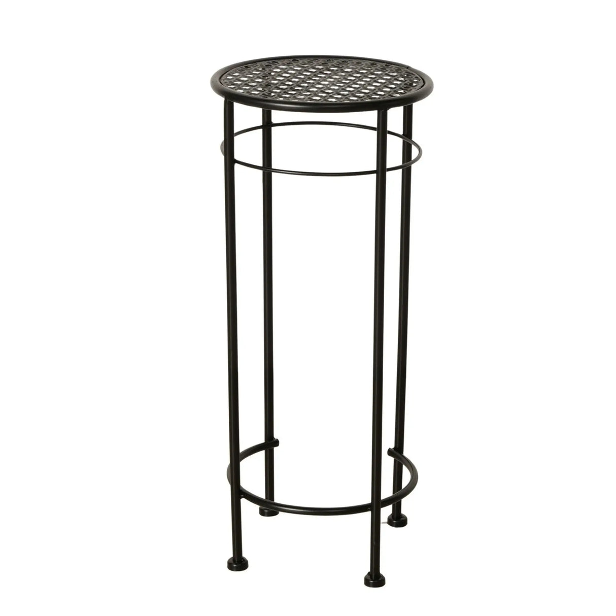 Beistelltisch MANHATTEN Metalltisch Tisch rund 50-70 cm Höhe Schwarz - Klein 50x22 cm - Beistelltisch