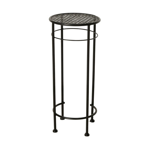 Beistelltisch MANHATTEN Metalltisch Tisch rund 50-70 cm Höhe Schwarz - Klein 50x22 cm - Beistelltisch