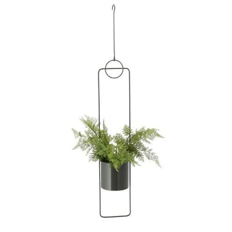 Blumenampel hängend Blumentopf Ampel Übertopf Hängetopf Pflanzentopf Metall GRAU - Blumenampel