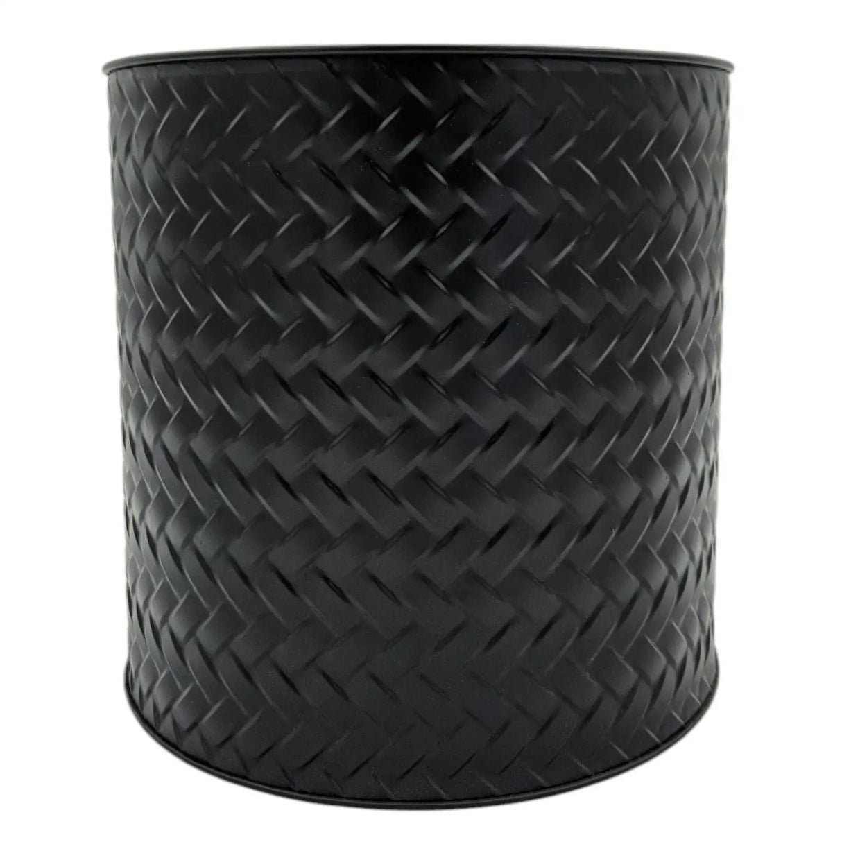 Blumentopf Übertopf Pflanzenkübel Topf Kübel 3er Set schwarz rund Metall Matt - Blumentopfset