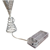 Christbaumspitze 35cm Baumspitze Weihnachten Metall Glitzer LED Stern B-WARE - Weihnachtsstern LED