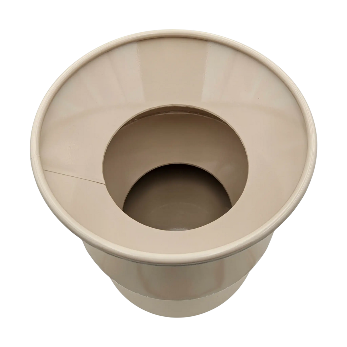 Couchtisch Beistelltisch beige 37x30 Retro Metalltisch rund kleiner Tisch B-Ware - Beistelltisch