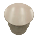 Couchtisch Beistelltisch beige 37x30 Retro Metalltisch rund kleiner Tisch B-Ware - Beistelltisch