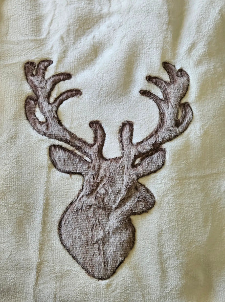Decke Kuscheldecke Tagesdecke Wohndecke Hirsch Winter 150x200 kuschelig weich - Wohndecke