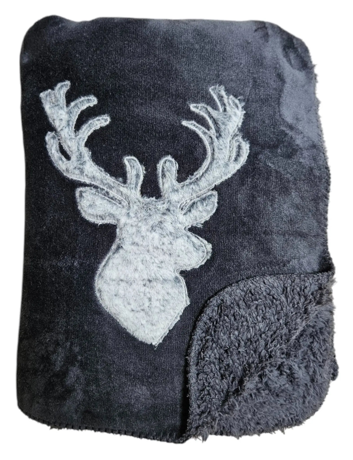 Decke Kuscheldecke Tagesdecke Wohndecke Hirsch Winter 150x200 kuschelig weich - Wohndecke