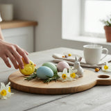 Deko Holzbrett Mango Unterlage rund Aufhängung 24 o 33 cm Tablett Kerzentablett - Dekobrett