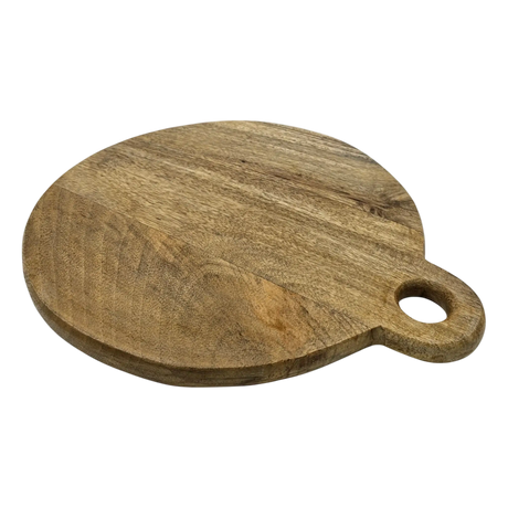 Deko Holzbrett Mango Unterlage rund Aufhängung 24 o 33 cm Tablett Kerzentablett - Dekobrett