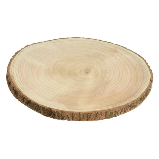 Dekobrett Baumscheibe Holz Holzbrett Brett Tablett Tischdeko Holzscheibe Ø 30 cm - Baumscheibe