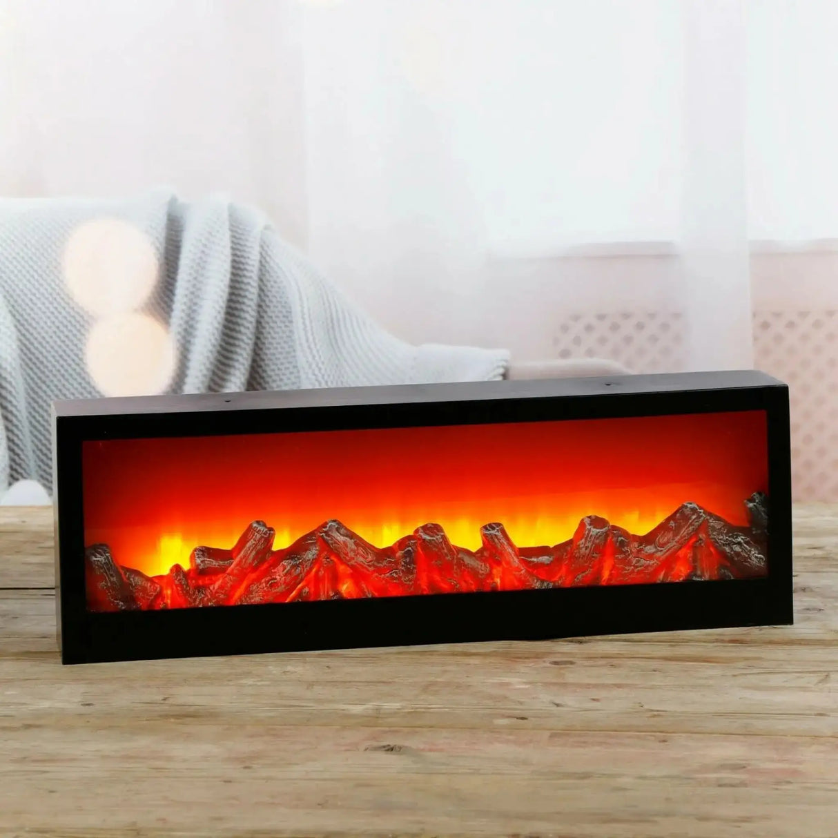 Dekokamin LED Kamin Feuer Elektrokamin 60x20 cm - Dekokamin