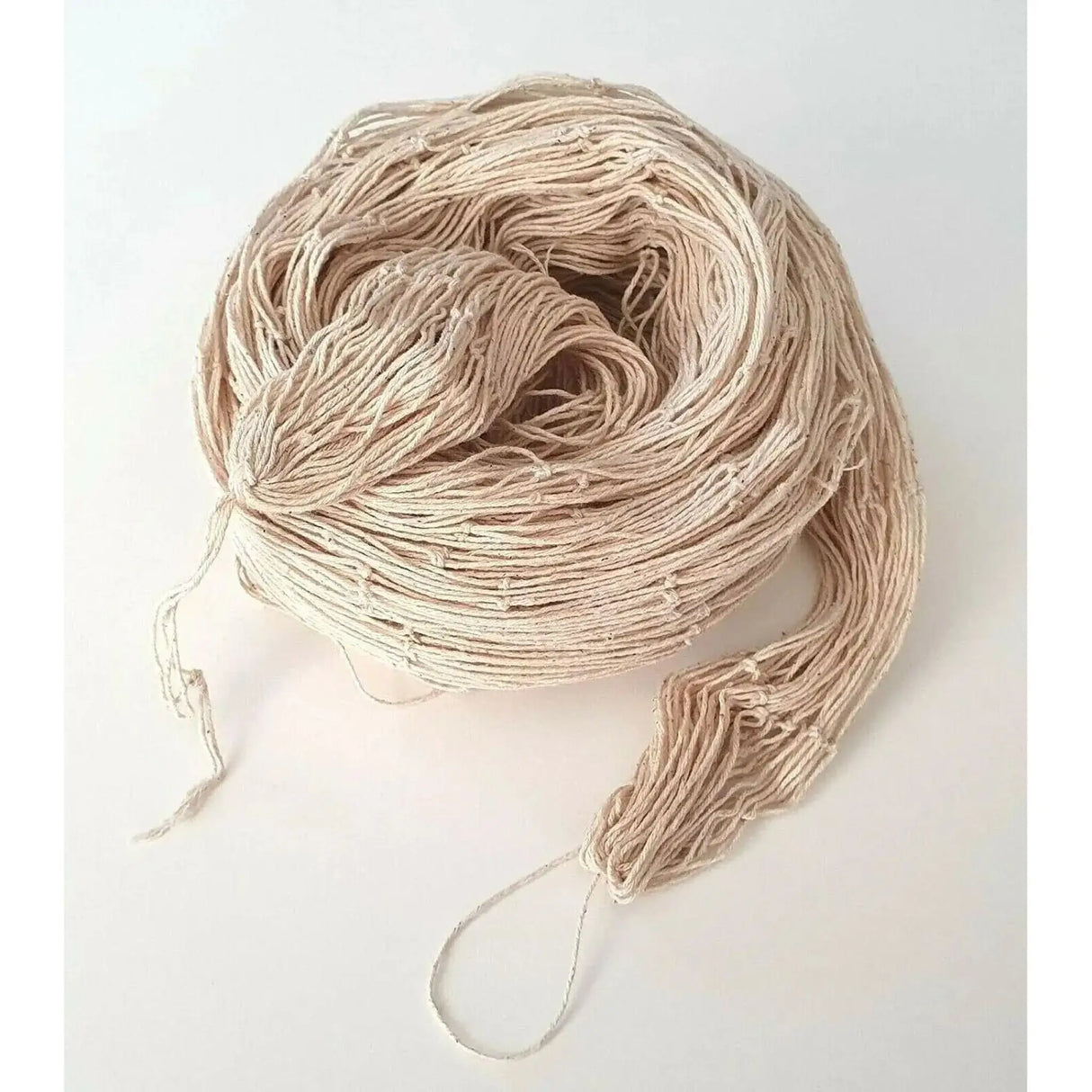 Dekonetz Fischernetz maritim 1x2 m weiß natur Baumwolle Deko Netz 100x200 cm - Deko Fischernetz