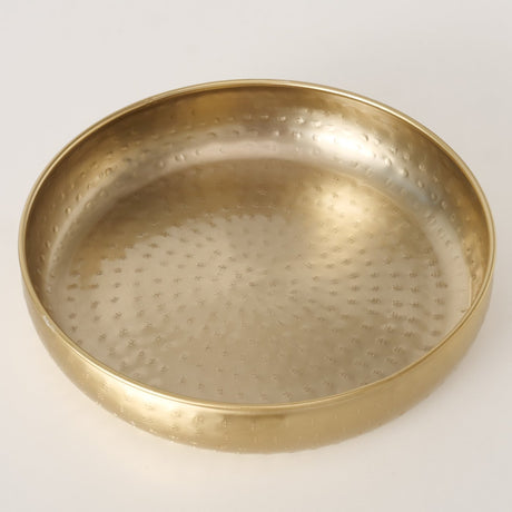 Dekoschale Arietta Gold Ø 30 cm – Metallschale & Obstschale - Dekoschale