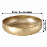 Dekoschale Arietta Gold Ø 30 cm – Metallschale & Obstschale - Dekoschale