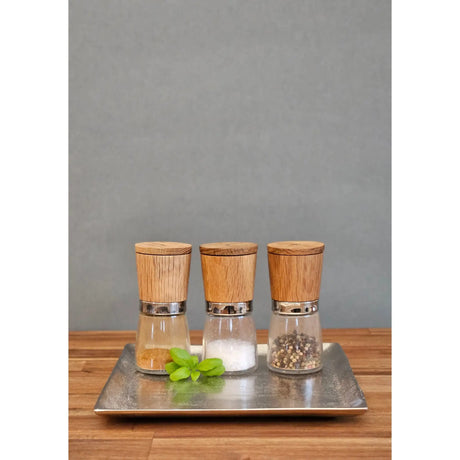 Dekoschale Dekoteller Metall Kerzentablett 25x25 cm Tablett Silber Quadratisch - Dekoteller