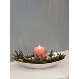 Dekoschale Metall silber Schale Metallschale oval Deko Tischdeko Länge 34 cm - Dekoschale