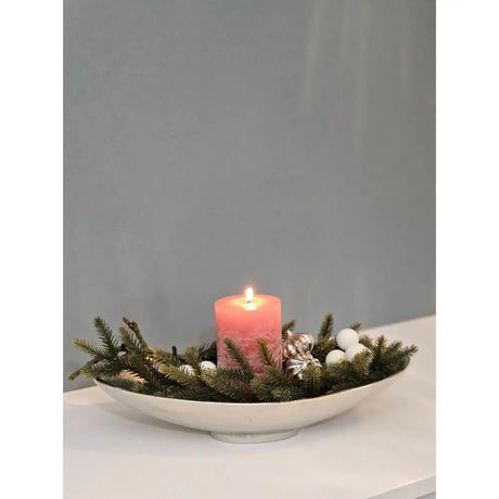 Dekoschale Metall silber Schale Metallschale oval Deko Tischdeko Länge 34 cm - Dekoschale