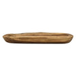 Dekoschale Naturschale Teak Holz lang 60 cm Schale braun massiv stabil Obstschale XL - Holzschale