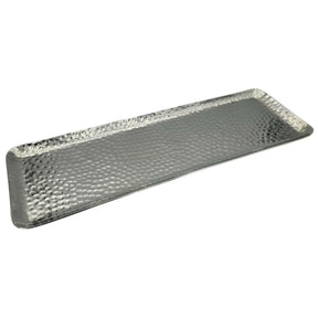 Dekotablett Dekoschale Metall silber Deko Tischdeko Schale Tablett 45 cm B-WARE - Dekotablett