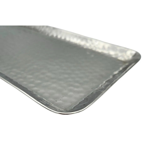 Dekotablett Dekoschale Metall silber Deko Tischdeko Schale Tablett 45 cm B-WARE - Dekotablett