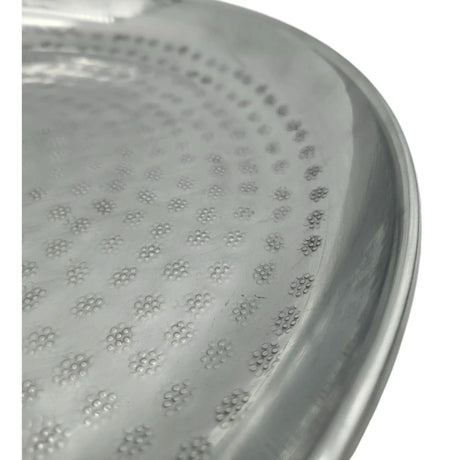 Dekoteller Dekoschale silber Metallschale Hammerschlag Unikat Kerzentablett Kerzenschale - Dekoschale