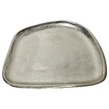Dekoteller Metall silber Dekoschale Metallteller Deko Schale Teller 20 x 18 cm - Dekoschale